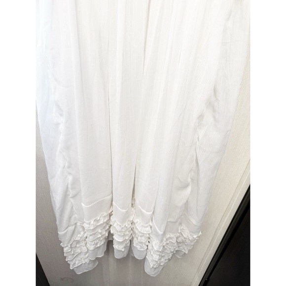 NWOT Free People Intimately Moon Phase Midi Slip Dress in White, Size Large - Picture 9 of 12